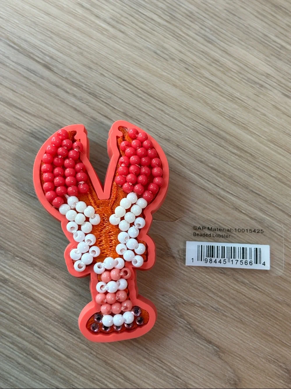 Crocs Charm BEADED LOBSTER Brand New Lobster Crocs Festive Charm-Summer-Beach